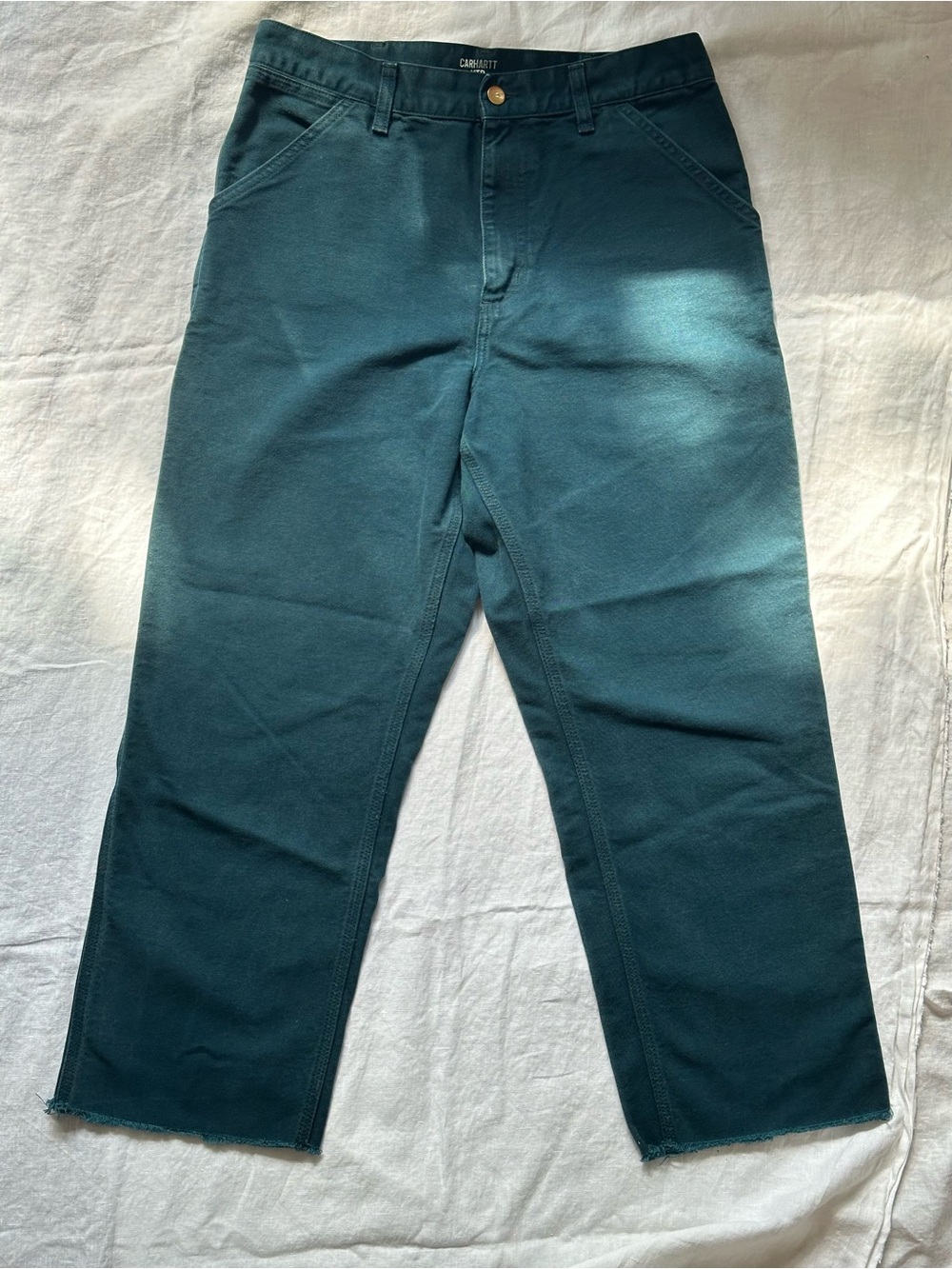 Carhartt WIP Single Knee Pant Petrol Teal Canvas 31/32